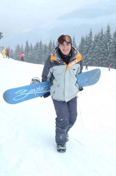 Snowboarďáci fotka