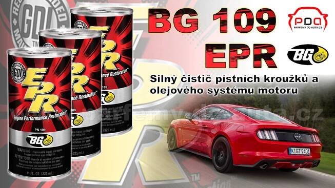 BG 109 EPR nejlepší čistící aditivum olejového systému motoru a pístních kroužků