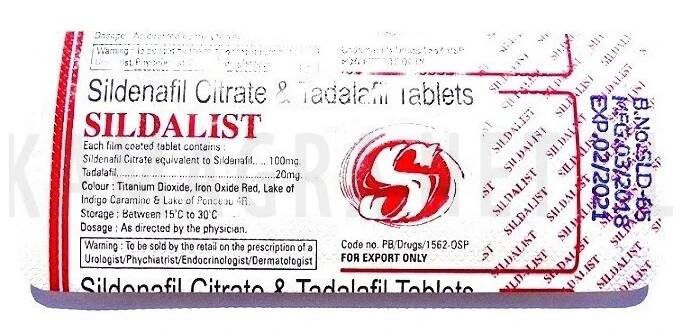 Sildalist 120mg (sildenafil & Tadalafil)
