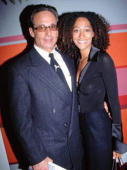 Robert Ellis Silberstein and Tracee Ellis Ross attend an Ovarian Cancer Benefit in New York City in December 1997.