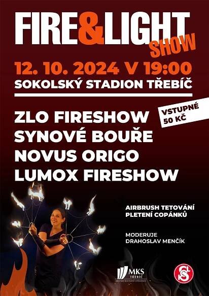 FIRE & LIGHT SHOW - TřebíčLive.cz - Akce v Třebíči a okolí