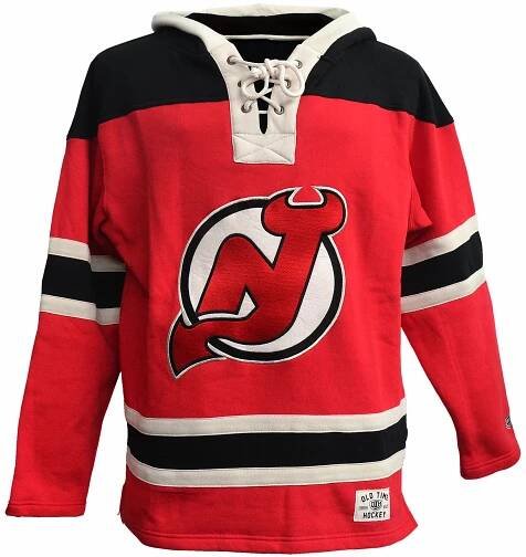 Pánská mikina s kapucí Old Time Hockey Lacer Fleece NHL New Jersey Devils