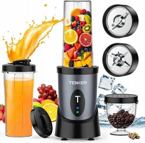Přenosný mixér Mini 900 W na smoothie 650 ml Mlýnek 300 ml bez BPA