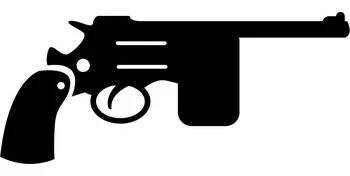 Samolepka na stěnu Vintage revolver