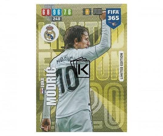 Fotbalová kartička Panini FIFA 365 – 2020 Limited Edition Luka Modric Real Madrid CF
