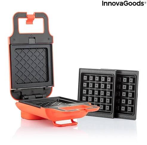 Vaflovač a sendvičovač s recepty 2 v 1 Wafflicher - InnovaGoods | Domácí potřeby, vychytávky a dárky z e-shopu Zaparkorun.cz