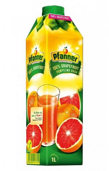 PFANNER grap ružový 100% 1l