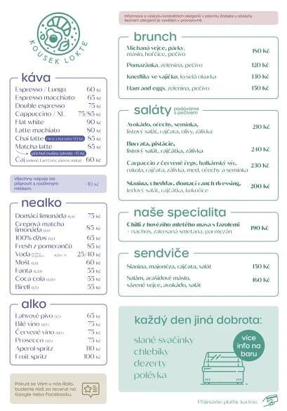 Menu :: Kousek Lokte