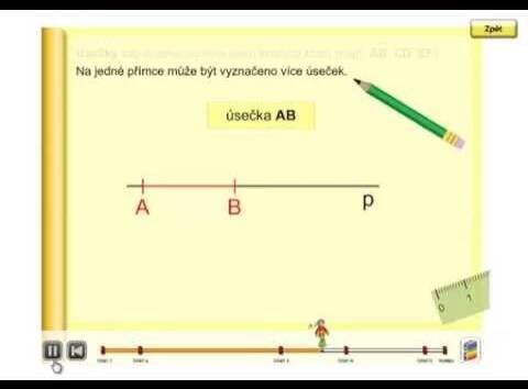 Úsečka, Geometrie 3.ročník, strana 6, úvod