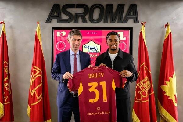 AS Řím získalo důležitou posilu na křídelní pozici, Bailey přichází na hostování z Aston Villy