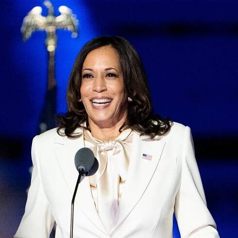 Kamala Harris in Her White Suit