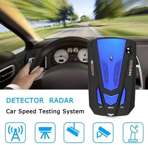 Excelvan V7 radarový detektor modrý/černý