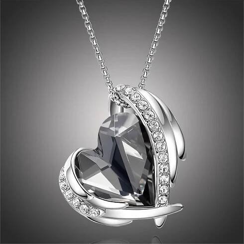 Náhrdelník Swarovski Elements Amorita Black