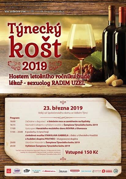 Přivítejte jaro nad skleničkou dobrého vína na Týneckém koštu. Akce se zúčastní sexuolog Radim Uzel