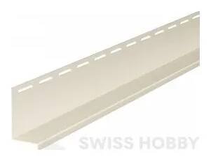 Obklad Okapový profil DECO SIDING SV-16 - 01 bílá /3,05 M