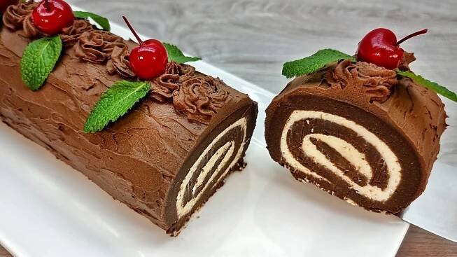 Nepečená roláda s mascarpone
