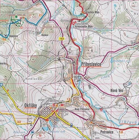Třebíčsko, Velkomeziříčsko 1:50t turistická mapa (50) SC | International Travel Maps CZ