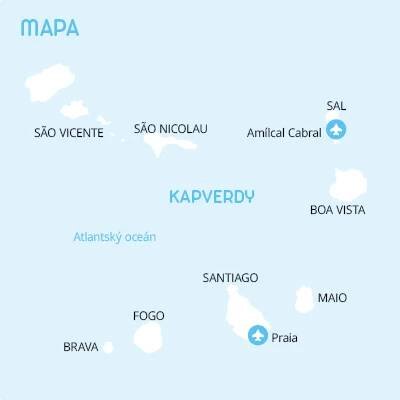Kapverdy mapa