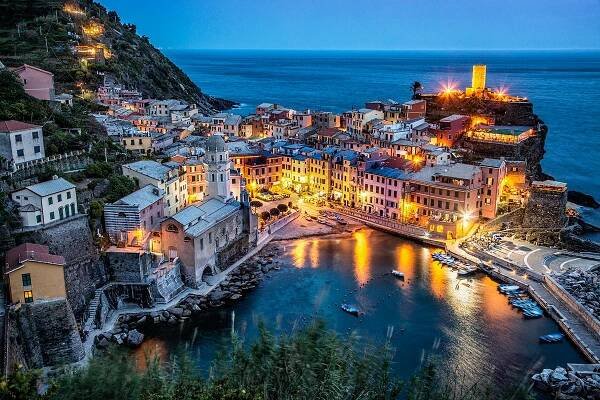 Vernazza by night