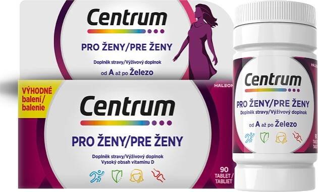 Centrum multivitamín pro ženy 90 tablet