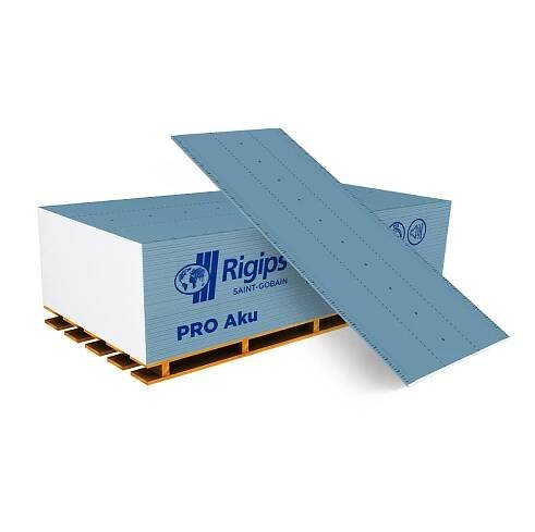 Akustická SDK deska Rigips PRO Aku bílá 12,5x1200x2600 mm.