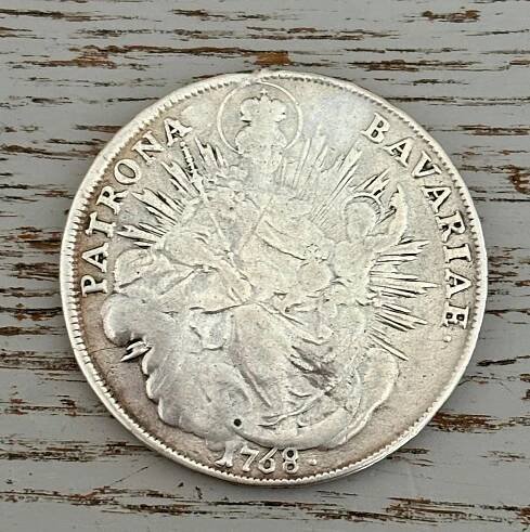 Ag stříbrná mince Bavorsko 1 tolar 1768 MAXMILIÁN III. JOSEF