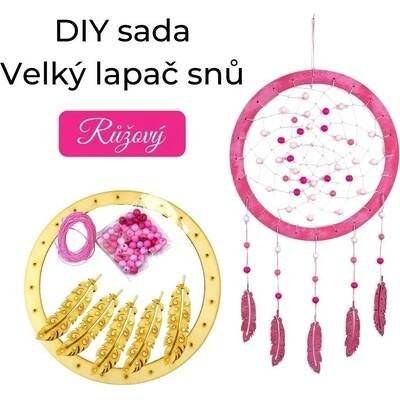 DIY sada Velký lapač snů růžový od 234 Kč - Heureka.cz