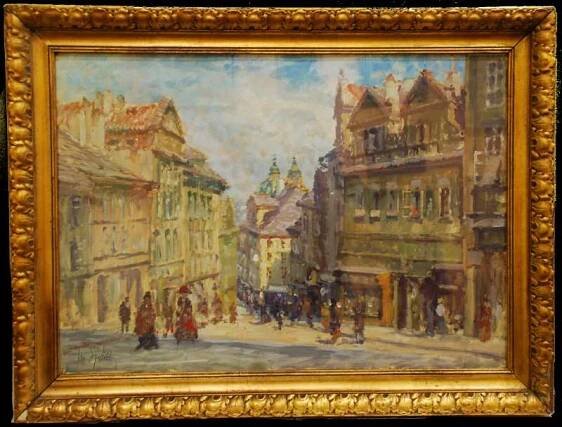 Aukce obrazů | Nerudova ulice | Spáčil Jan | Galerie Národní 25 s.r.o.