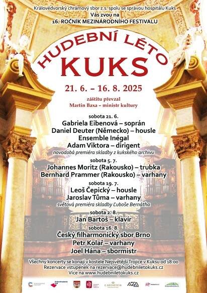 Hudební léto Kuks 2025