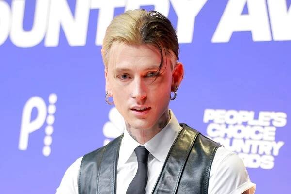 Machine Gun Kelly Debuts Two-Tone Hair at 2024 People's Choice Country Awards as He Attends Without Megan Fox