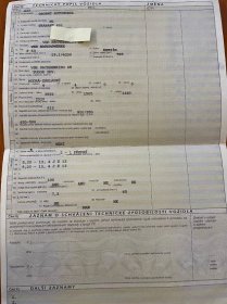 Technický průkaz doklady Trabant 601 P 63 1971