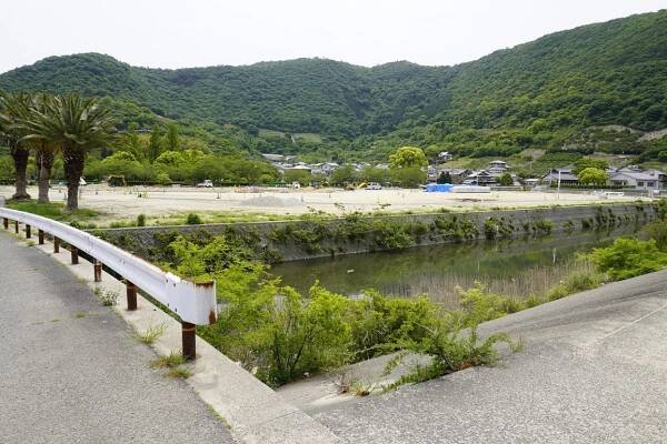 工事中の亀水中央公園（仮称）