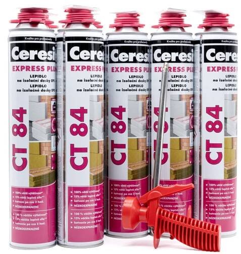 CERESIT CT 84 Express Plus 12x Pěna na izolace + Pistole ZDARMA
