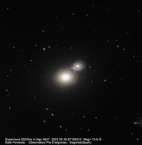 Supernova 2022hrs in NGC 4647