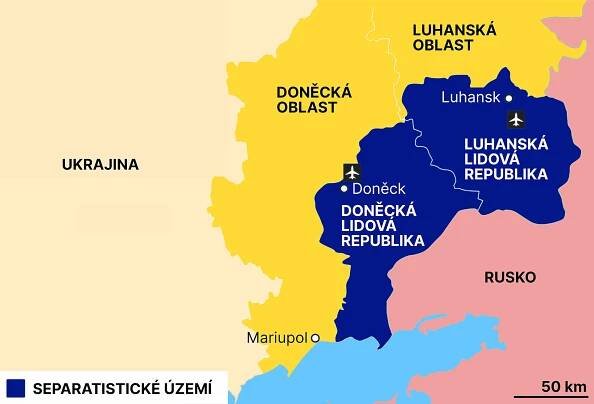 Putin přiznal povstalcům nárok na celý Donbas, ale většinu ovládá Kyjev - iDNES.cz