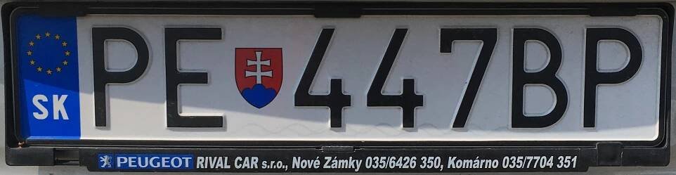 Registrační značka: PE - Partizánské, foto: vlastní