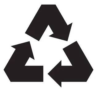 Recyklace ikony šipky trojúhelník. Ekologický recyklační symbol. Značka prostředí vektoru. — Ilustrace