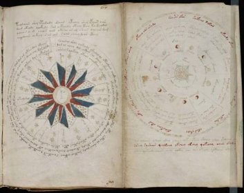 Záhadný a dodnes nerozluštěný Voynichův rukopis.