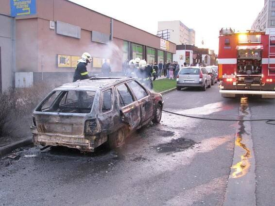 Požár v Havířově zničil automobil