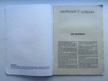 RODOKAPS 20 - 1/92: JOE NORMAN: NEPŘESNÝ STŘELEC - Knihy a časopisy