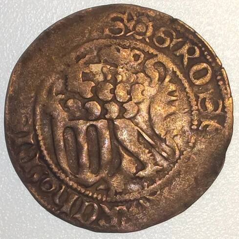 Míšeňský groš, Fridrich II., Kolem roku 1340. Stříbro !  Stav: 1/1 - Numismatika