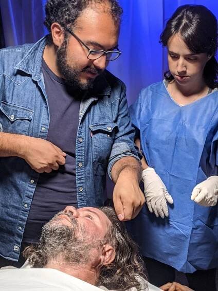 Aaron Sanchez Rubio - Salvando a Papá - Z natáčení