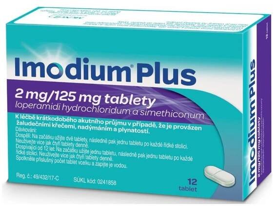 Imodium Plus 2 mg/125 mg 12 tablet
