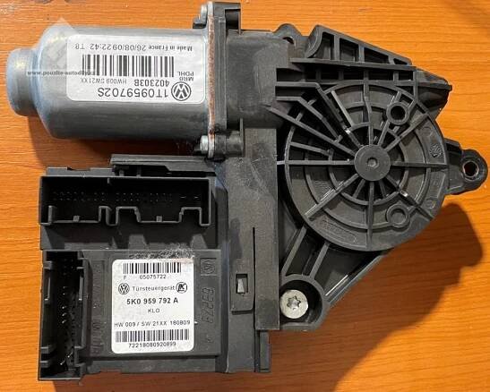 Motor spouštění oken spolujezdce Škoda Octavia II 1T0959702S / 5K0959792A | Lykona Styl s.r.o.