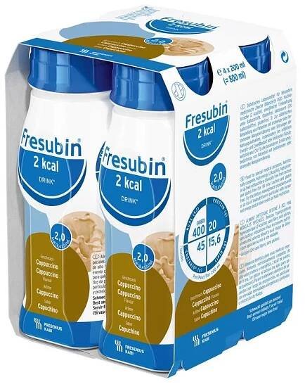 Fresubin 2 kcal DRINK príchuť kapučíno (2,0 kcal/ml), 1x200 ml