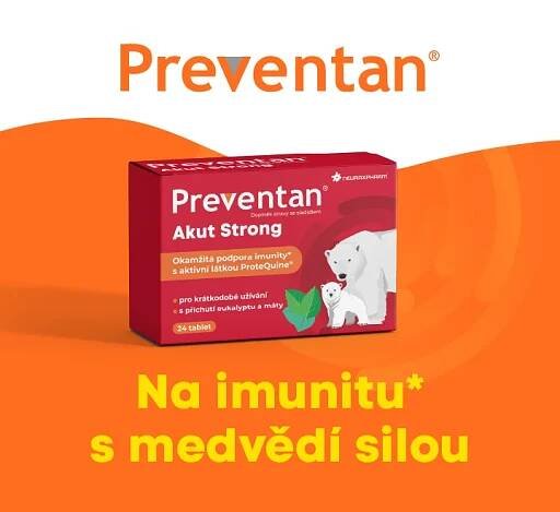 Preventan Akut Strong. Na imunitu s medvědí silou.