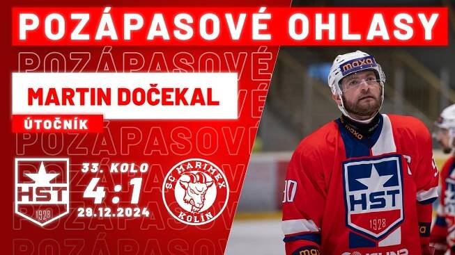 Zápas jsme měli pod kontrolou, šel jsem po hattricku, říká kapitán A týmu Martin Dočekal