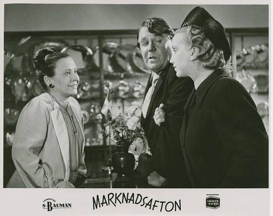 Adolf Jahr, Emy Hagman - Marknadsafton - Fotosky
