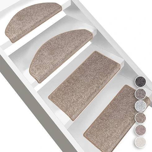 Rohožky Sundae Beige 69 23,5 x 65 cm půlkulaté