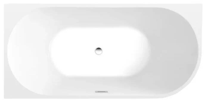 Aqualine Vany - Rohová vana Tibera, 170x80 cm, levá, bílá E1026